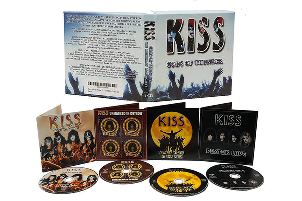 KISS - GODS OF THUNDER: THE LEGENDARY BROADCASTS - 4 CD BOX SET