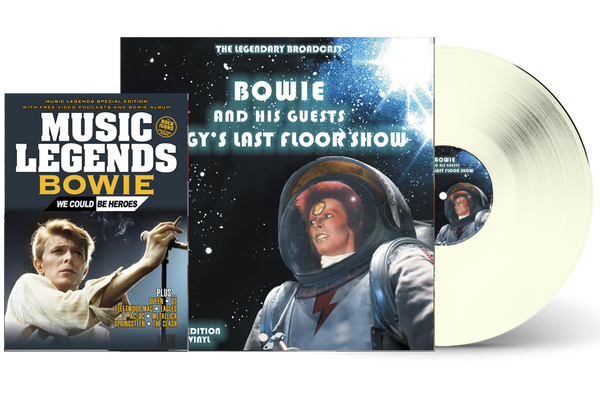 BOWIE AND HIS GUESTS - ZIGGY’S LAST FLOOR SHOW - BOOKZINE & CLEAR VINYL - SPECIAL LIMITED EDITION BUNDLE