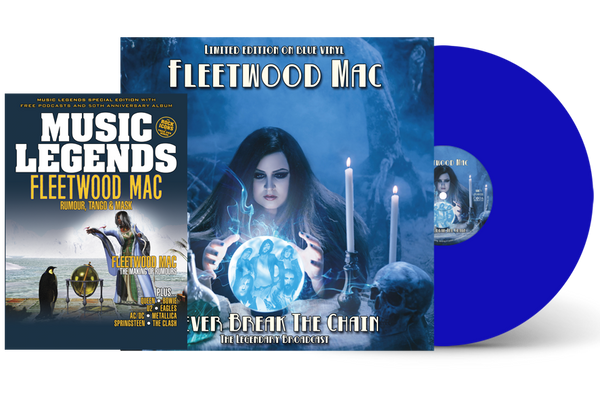 FLEETWOOD MAC - NEVER BREAK THE CHAIN - BOOKZINE & BLUE VINYL - SPECIAL LIMITED EDITION BUNDLE