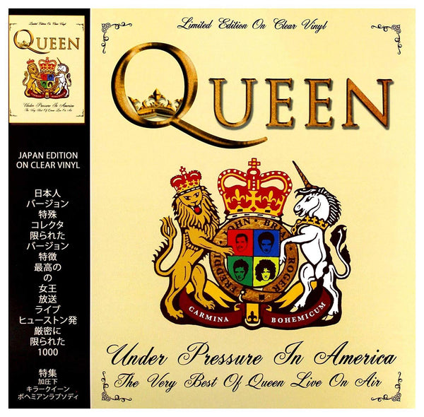QUEEN - UNDER PRESSURE IN AMERICA: LIMITED EDITION ON CLEAR VINYL