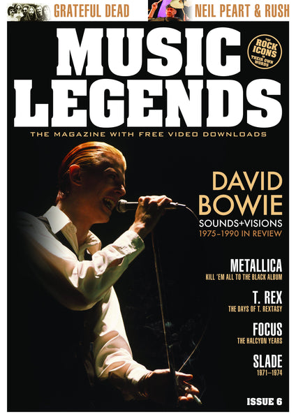 MUSIC LEGENDS MAGAZINE - ISSUE 6 - INCLUDES FREE 4 CD SET - DAVID BOWIE: THE COLLABORATOR!